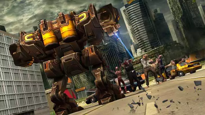 Play Zombie Robot War : City Rescue from Zombies