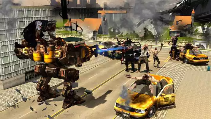 Play Zombie Robot War : City Rescue from Zombies