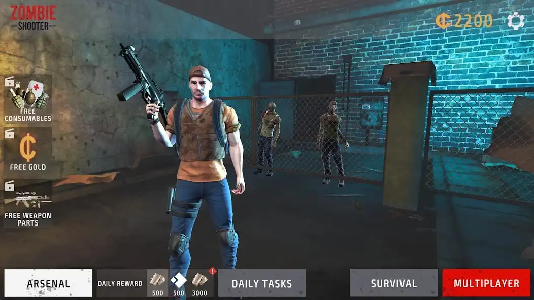 Play Zombie Shooter - fps games as an online game Zombie Shooter - fps games with UptoPlay