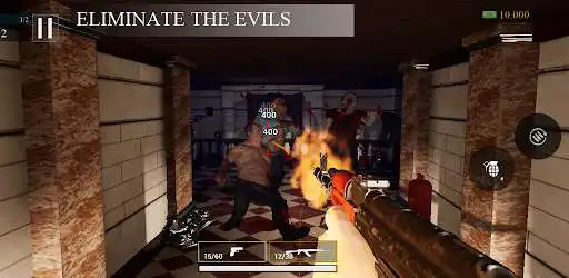 Play Zombie Shooter - Horror Day as an online game Zombie Shooter - Horror Day with UptoPlay