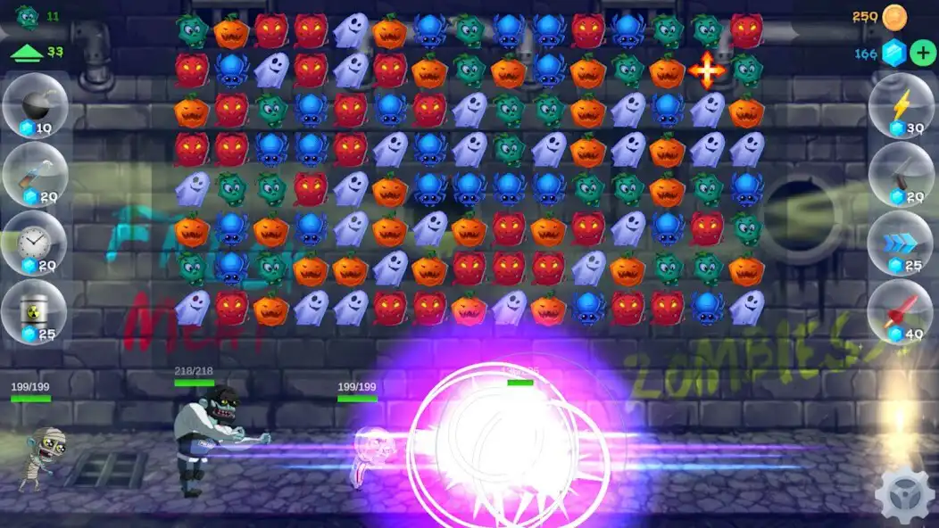 Play Zombie Smash Match 3  and enjoy Zombie Smash Match 3 with UptoPlay