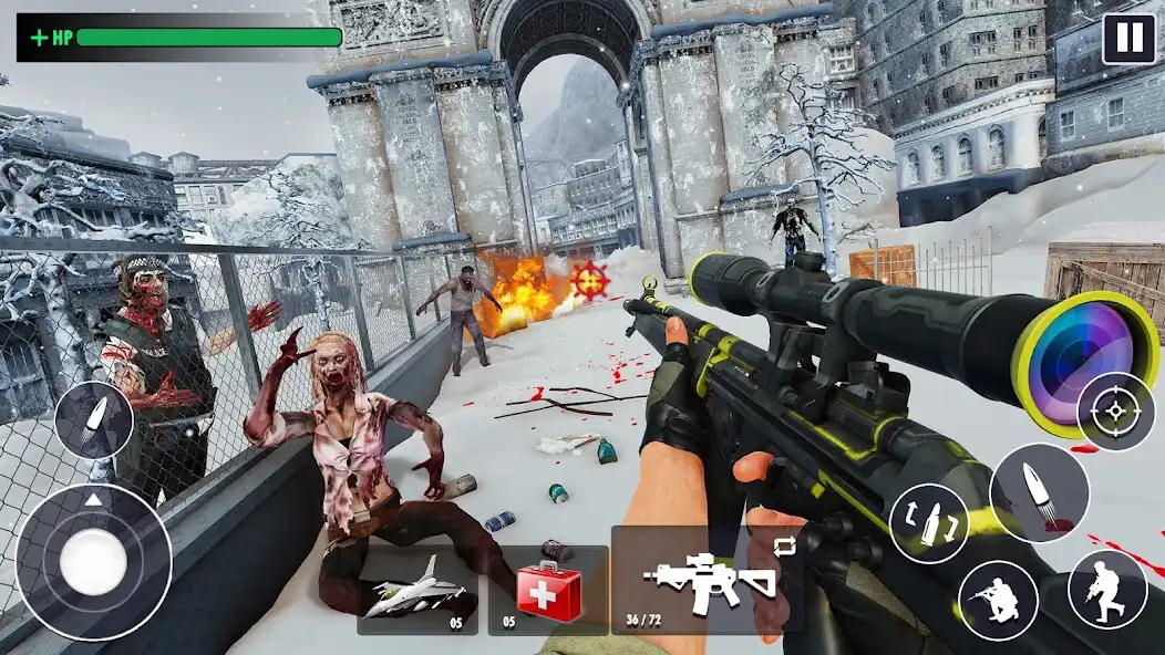 Play Zombie Strike Frontier Gun War as an online game Zombie Strike Frontier Gun War with UptoPlay