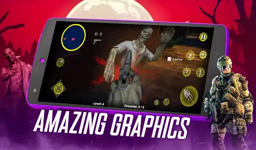 Play Zombie Survival 3D Gun Shooter - Fun Shooting Game as an online game Zombie Survival 3D Gun Shooter - Fun Shooting Game with UptoPlay