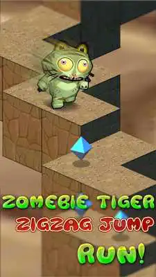 Play Zombie Tiger ZigZag Jump Run