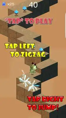 Play Zombie Tiger ZigZag Jump Run