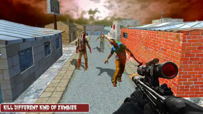 Play Zombie Vs Man survival shooting