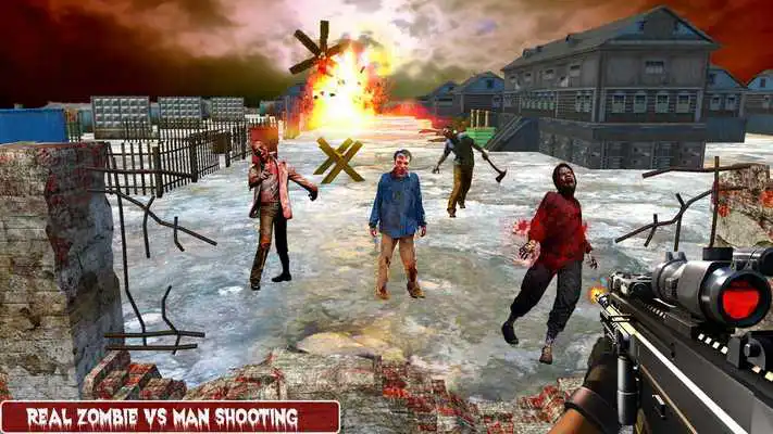 Play Zombie Vs Man survival shooting