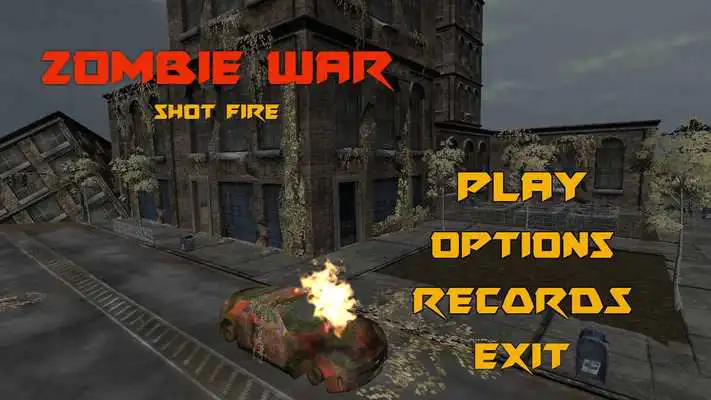 Play Zombie war: shot fire