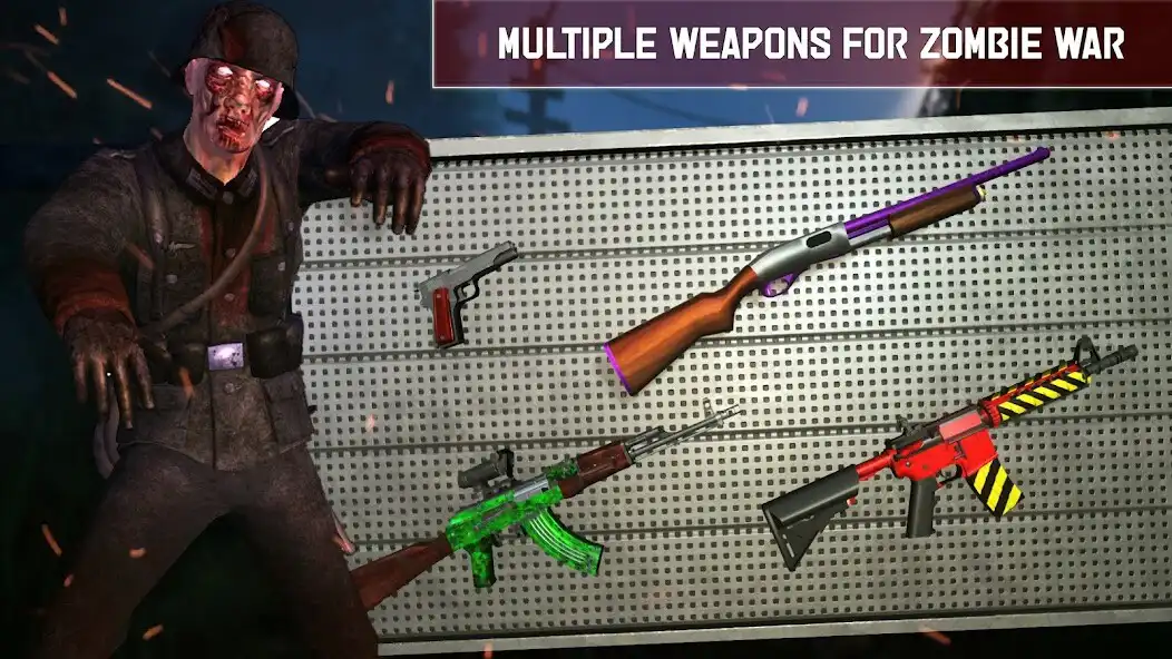 Play Zombie World War Gun Strike as an online game Zombie World War Gun Strike with UptoPlay