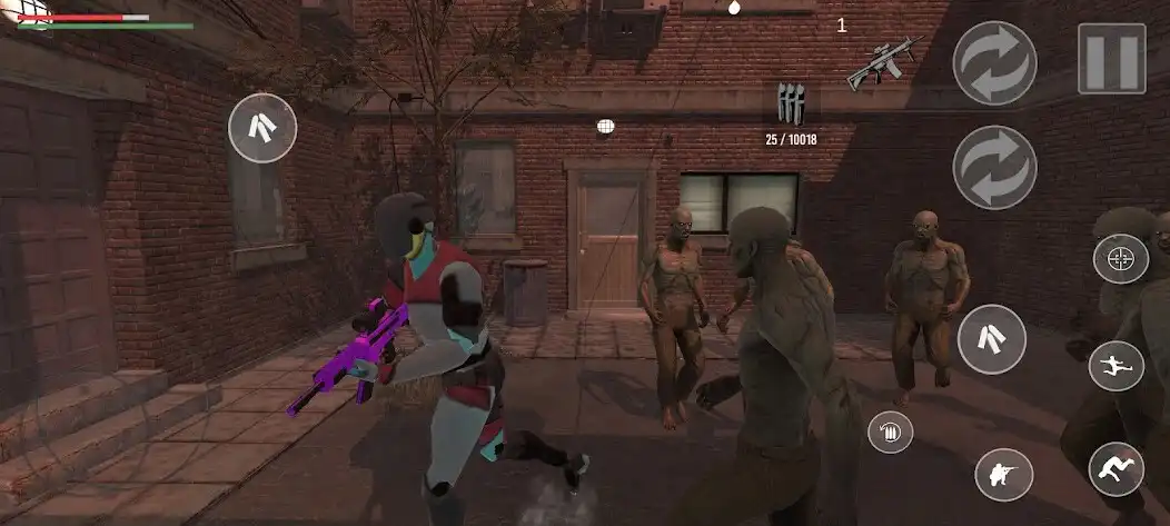 Play Zomby.ao - shoot the zombies as an online game Zomby.ao - shoot the zombies with UptoPlay