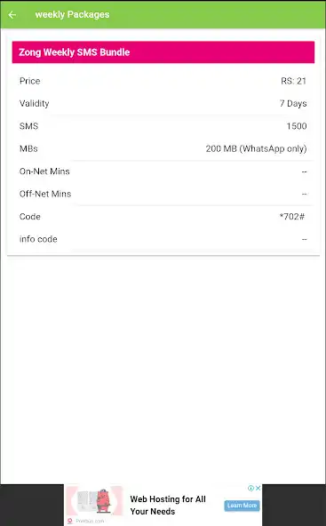 Play Zong Packages 2023 as an online game Zong Packages 2023 with UptoPlay