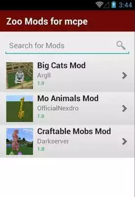 Play Zoo Mods List For MCPE