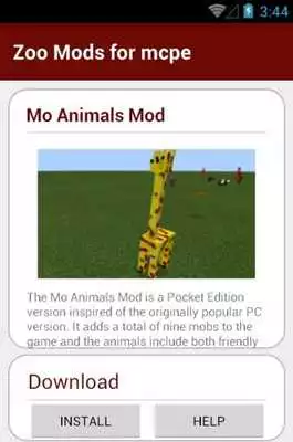 Play Zoo Mods List For MCPE
